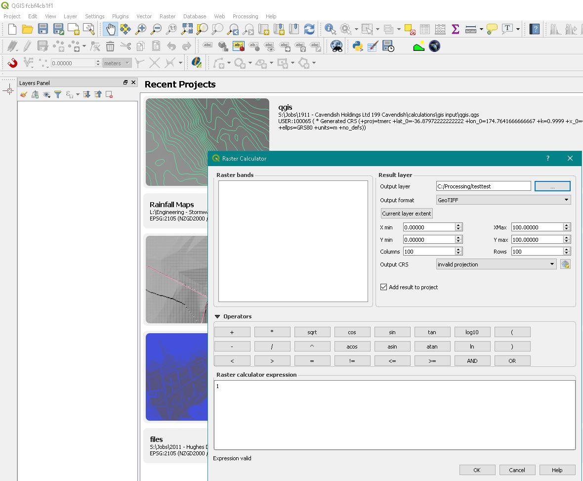 It Is Possible To Use The Raster Calculator To Crash QGIS · Issue ...